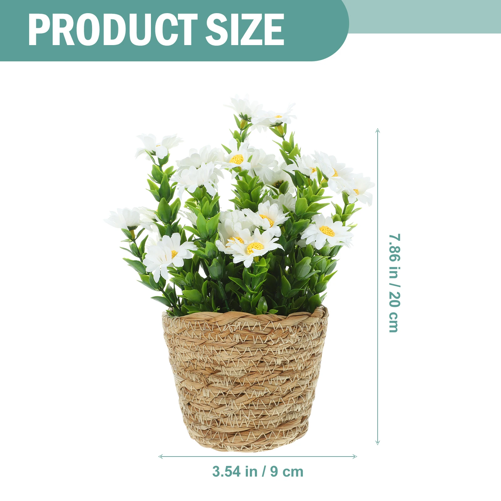 

Simulated Potted Plant Home Decor Flowers Artificial Decorate Artificialflowers Silk Faux Plants Indoor Small Office
