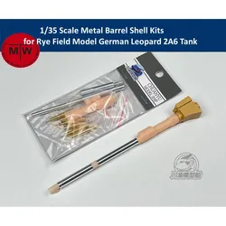 1/35 Scale German Leopard 2A6 Tank Metal Barrel Shell Kit for Rye Field Model 5066 CYT234