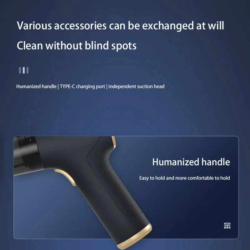 Lenovo 1290000Pa Car Vacuum Cleaner 2 -in-1 Portable Wireless Car Vacuum Cleaner Handheld Home Car Dual Use Vacuum Cleaners
