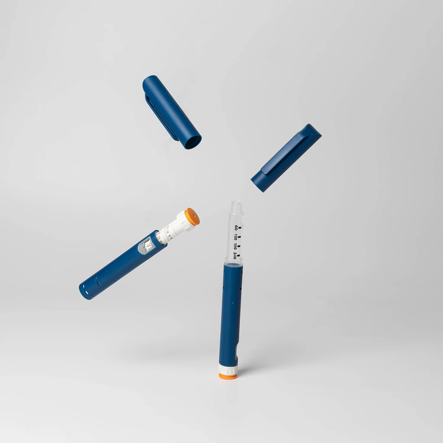 Disposable sterile universal insulin multi dose adjustable pen syringe for regulating blood glucose