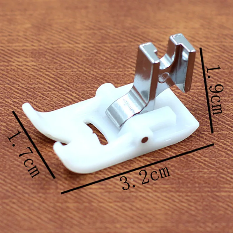 Non Stick Leather Pressure Foot Sewing Machine Parts Accessories For Singer Domestic Teflon Smooth Slippery Plastic Low Shank