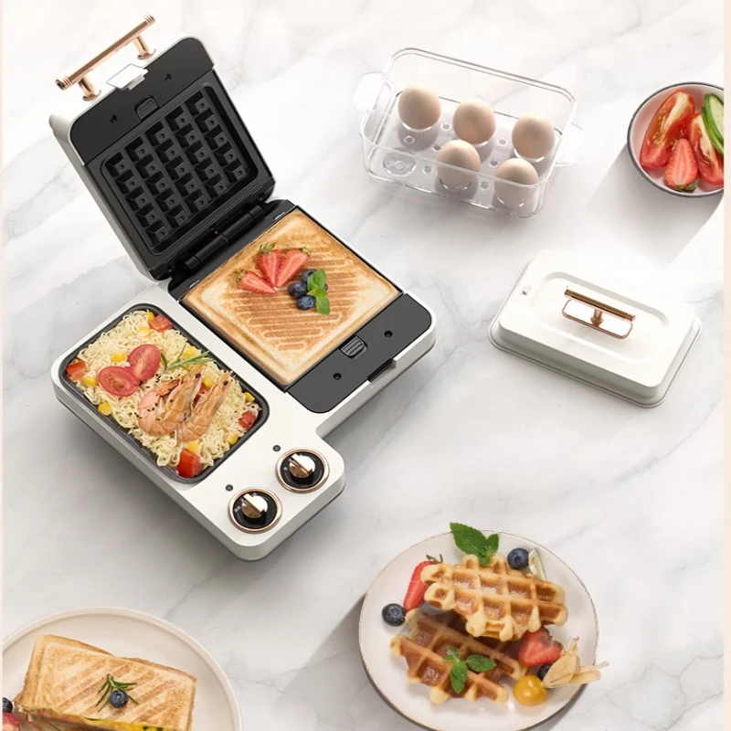 Multi-Function Breakfast Machine Sandwich Light Food Machine Small Household Waffle Maker Toast Baking Machine Sandwich Maker