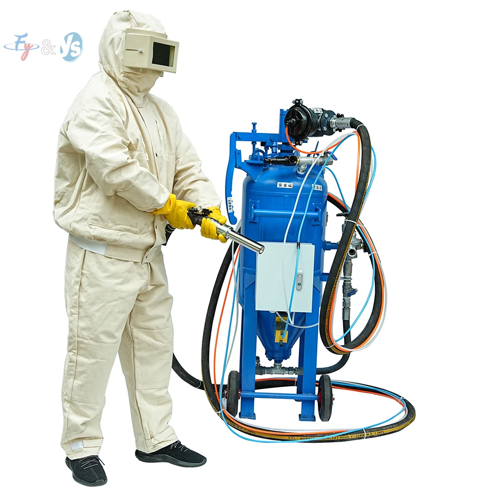Dustless Wet Sandblaster Machine, High Pressure Water Sandblasting Equipment, Wet/Dry Dual Mode for Rust, Paint Removal&Surface