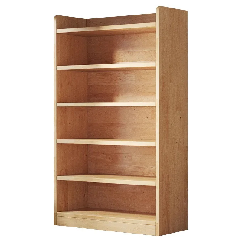 

Pine solid wood integrated wall floor storage children's bookcase student home