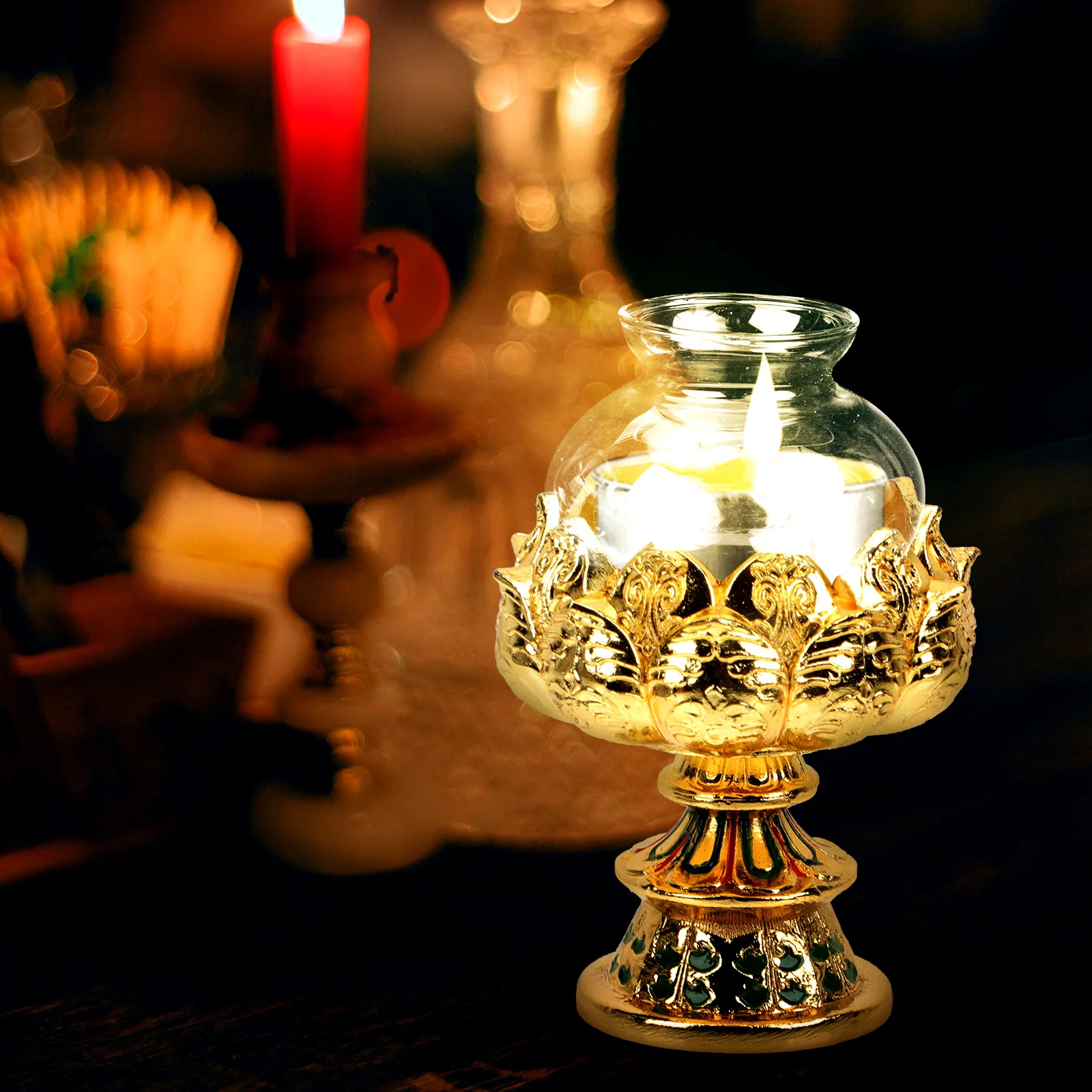 

2Pcs Glass Lamp Lampshades Oil Light Covers Vintage Style Home Decorative Accessories Oil Lamp Parts