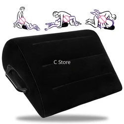 Almohada Sexual grande Bdsm, Juguetes sexuales para parejas, cama, Juguetes sexuales, Juguetes sexuales para hombres, cojín inflable de cuña, suministros para parejas