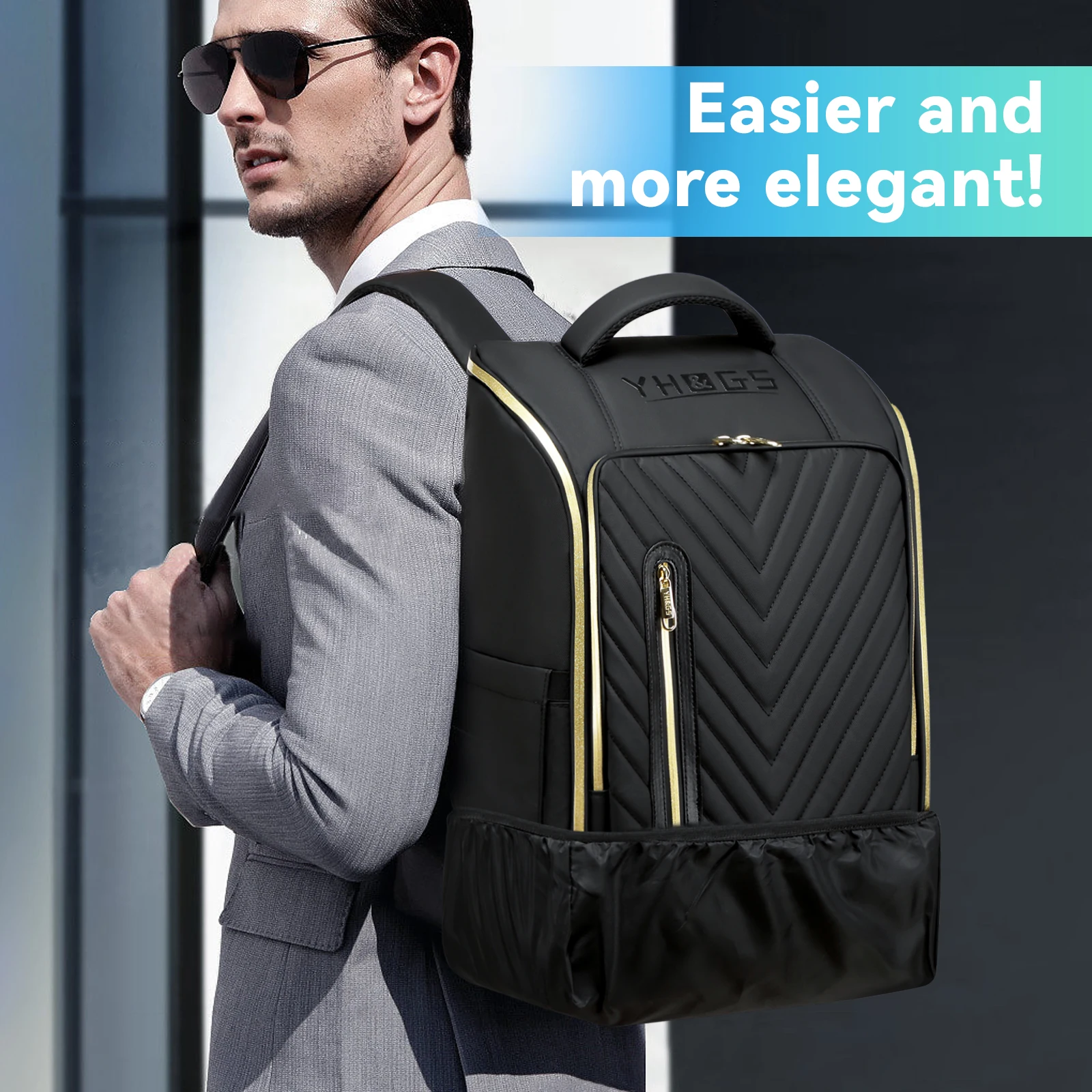 Travel Trolley Rolling Backpacks for Man Wheeled Backpack On Wheels Luggage Rolling Bag for Boardable 15.6in Laptop Bag with USB