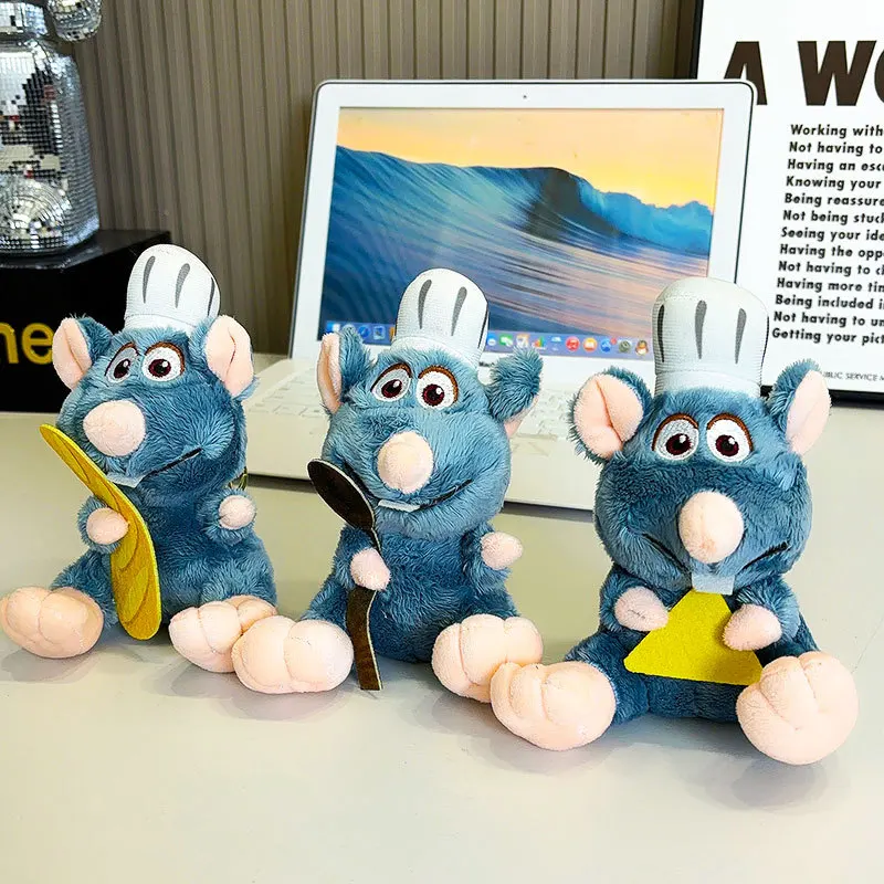 

Ratatouille Cartoon Kawaii Plush Keychain Anime Peripheral Backpack Pendant Plush Toy Holiday Birthday Gifts for Boys and Girls