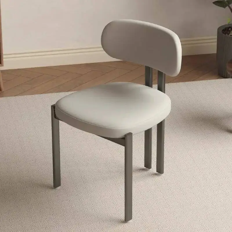 Accent Garden Leather Restaurant Vanity Waiting Relax Kitchen Chair Chair Hotel Krzesla Nordic Do Jadalni Bedroom Furniture - zdjęcie 1