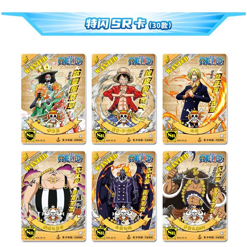 Wholesale One Piece Cards Collection for Children Japan Anime Collection Series Renewal and Upgrading Cards Toys Friends Gifts