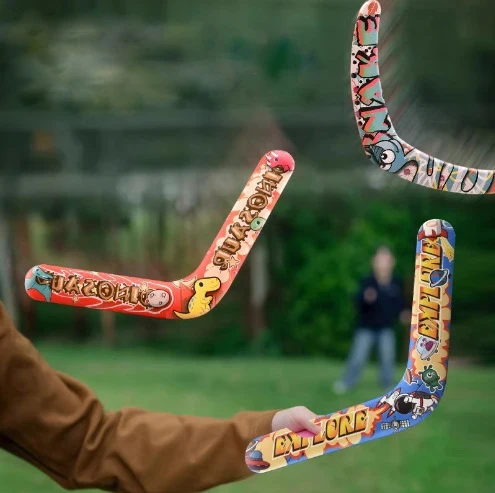 Mão das crianças macio boomerang eva disco voador brinquedo divertido jogo de esportes ao ar livre brinquedos interativos dinossauro boomerang disco voador presentes