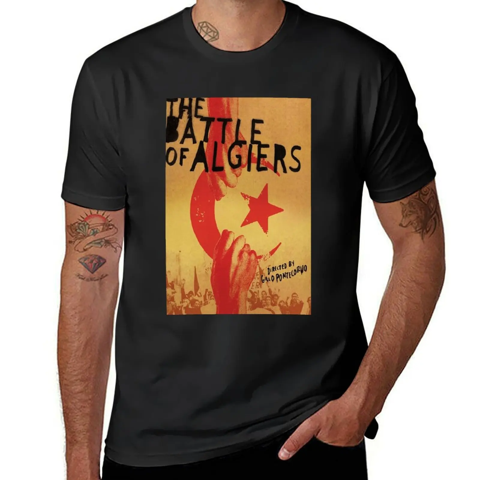 

The Battle of Algiers Poster T-Shirt street wear baggy shirts T-shirts man football t shirt t shirts for men cotton
