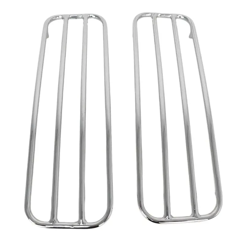 NEW-1Pair Motorcycle Chrome Hard Saddlebags Top Rails Trim Cover For Touring 1993-2013 Hard Saddlebags Top Rails