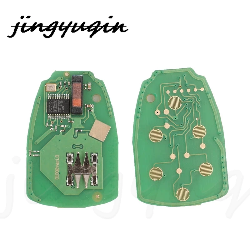 jingyuqin 6 Buttons Remote Car Key Circuit Board 315/433Mhz For Jeep Commander Patriot Compass Grand Cherokee Liberty Wrangler