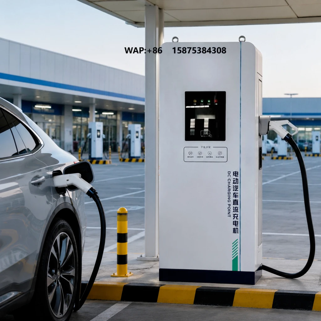 Commercial DC Charging Pile 160kW Dual-Gun CCS2 CHAdeMO GB/T LCD Touch 4G RFID APP Remote Management