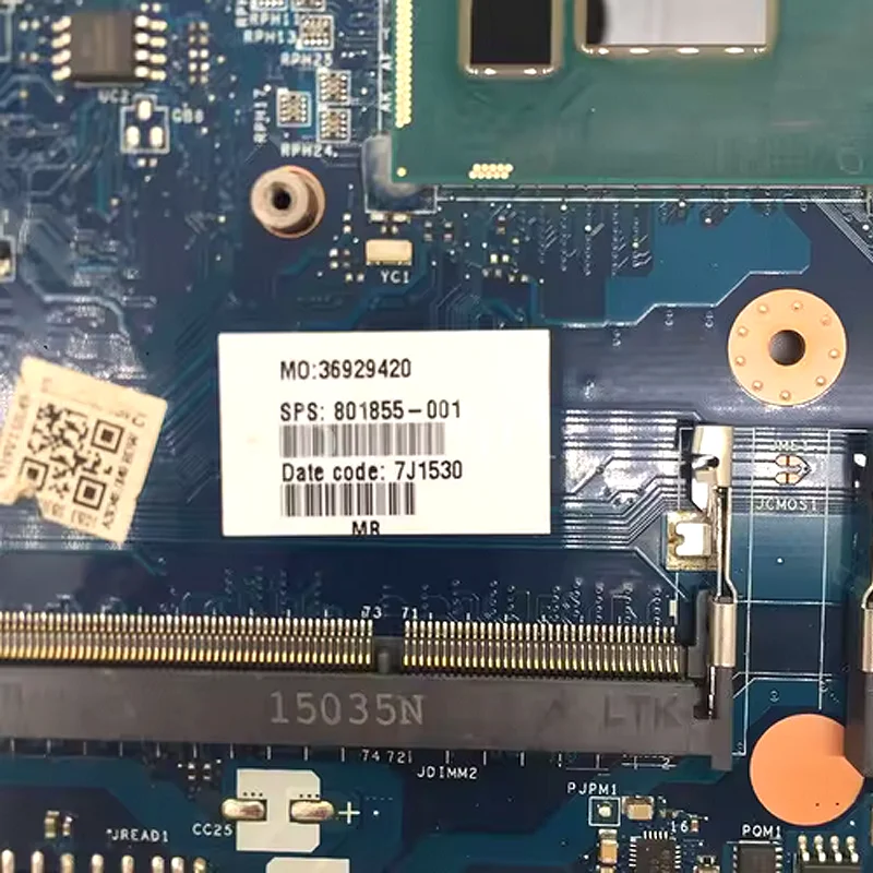 

801855-601 801855-001 Материнская плата для ноутбука HP 14-R 240 G3 Материнская плата с процессором SR23Z I3-5010U ASO46 LA-B971P 100% полное тестирование ОК