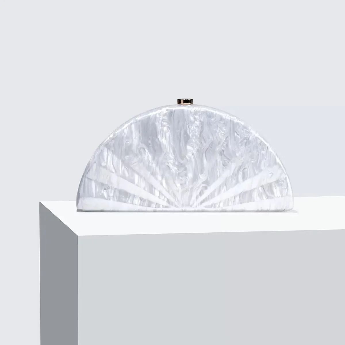 

Женская модная сумка-клатч, роскошная акриловая полукруглая сумка с полосками, вечерняя сумка для банкетов, свадеб и вечеринок, сумка через плечо.