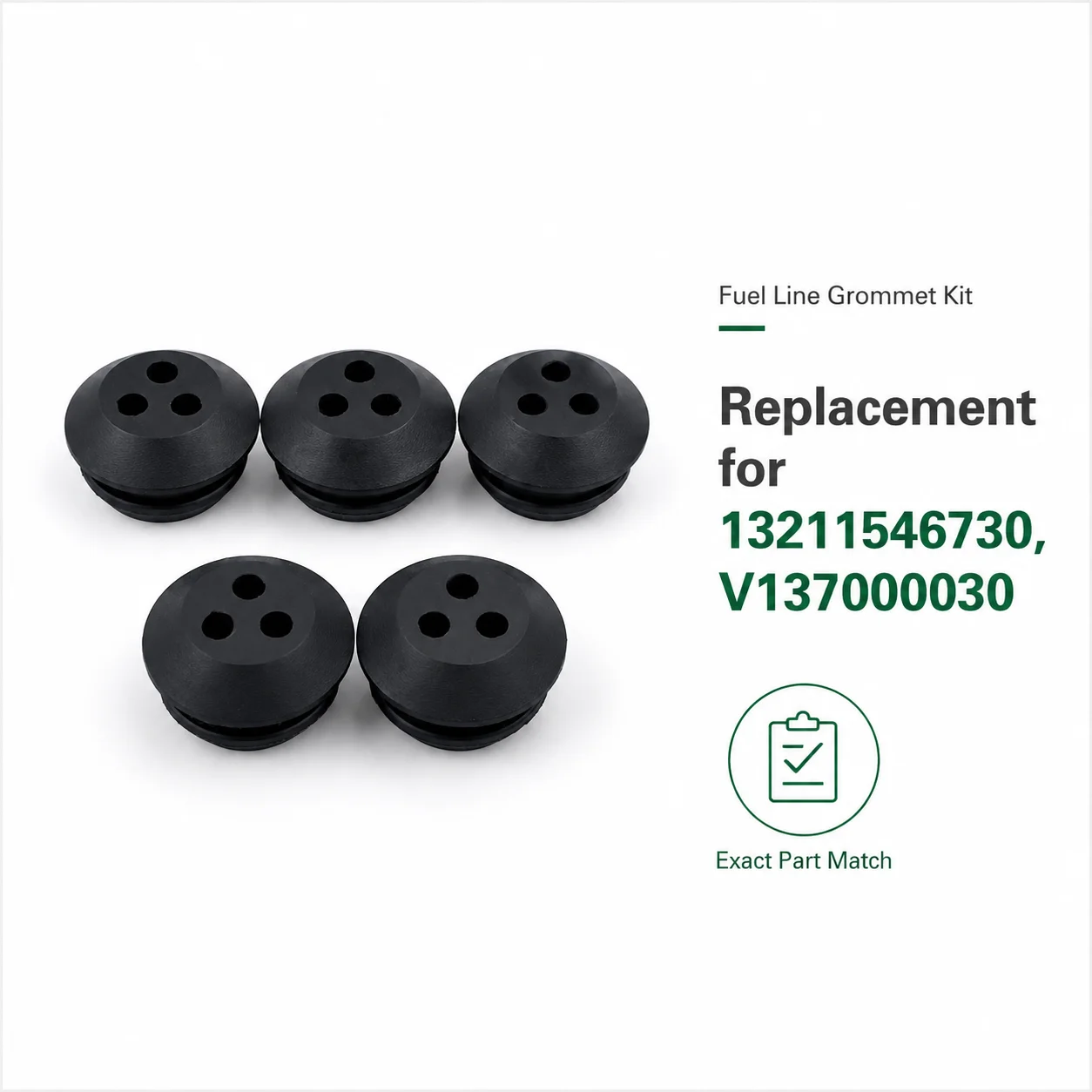 Replacement 3 Hole Fuel Line Grommet Kit 5Pcs For Echo SRM-210SB SRM-211SB SRM-225 SRM-340 SRM-310 V137000030 Edger Trimmer