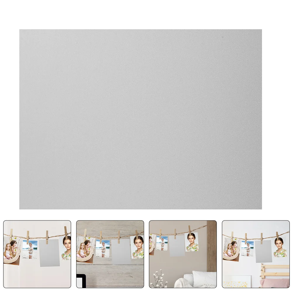 4 ชิ้นโปสเตอร์แผ่นอลูมิเนียมป้ายระเหิดช่องว่าง Pearl Board Silver กรอบรูป