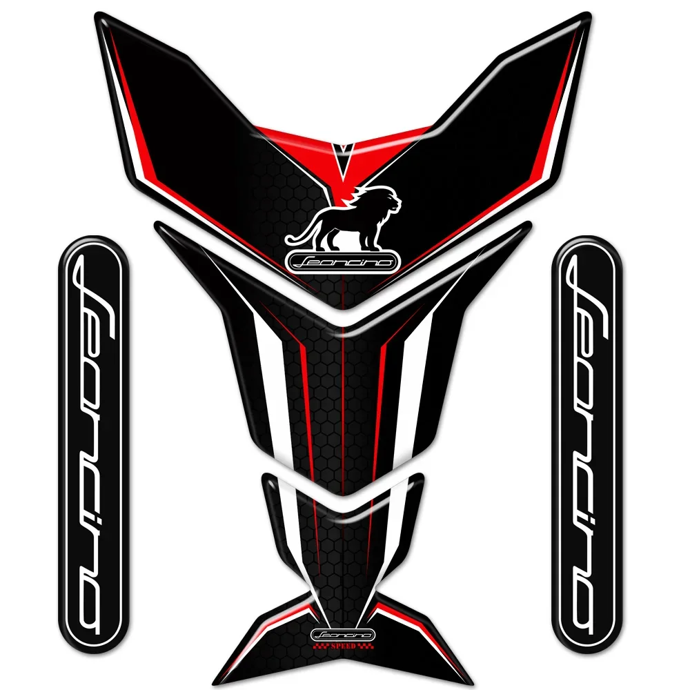 Moto Protezione Carena Per Benelli Leoncino 125 250 500 800 Adesivi Rilievo Del Carro Armato Del Carburante Emblema Distintivo Logo 2018 2019 2020 2021