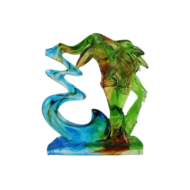 Glazed Chinese Creative Bamboo Blessing Crafts Ornament Birthday Gift Company Corporate Event Opening Ceremony