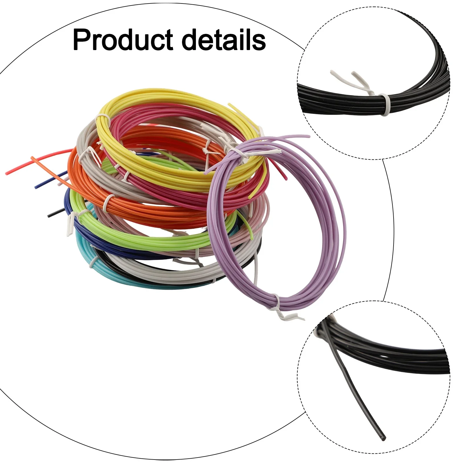 Environmentally Friendly 300cm 3D Filament Replacement Thermosensitive Plastic Degradable Material Good Toughness