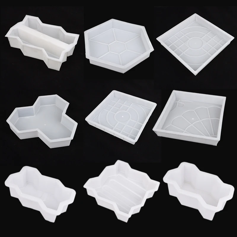 Hot sale Diy Path Maker Plastic Brick Mold Paving Pavement Walkway Molds Path Maker Middle Of Hole Shape Garden Path Concrete - Detail 1