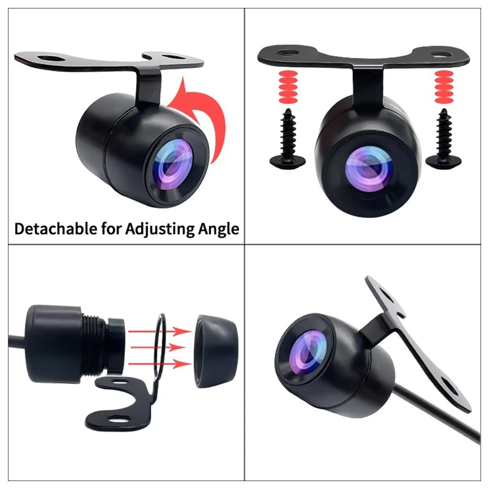 Car Rear View Camera HD Night Vision Reversing Automatic Parking Monitoring CCD Waterproof Wide-Angle HD Image