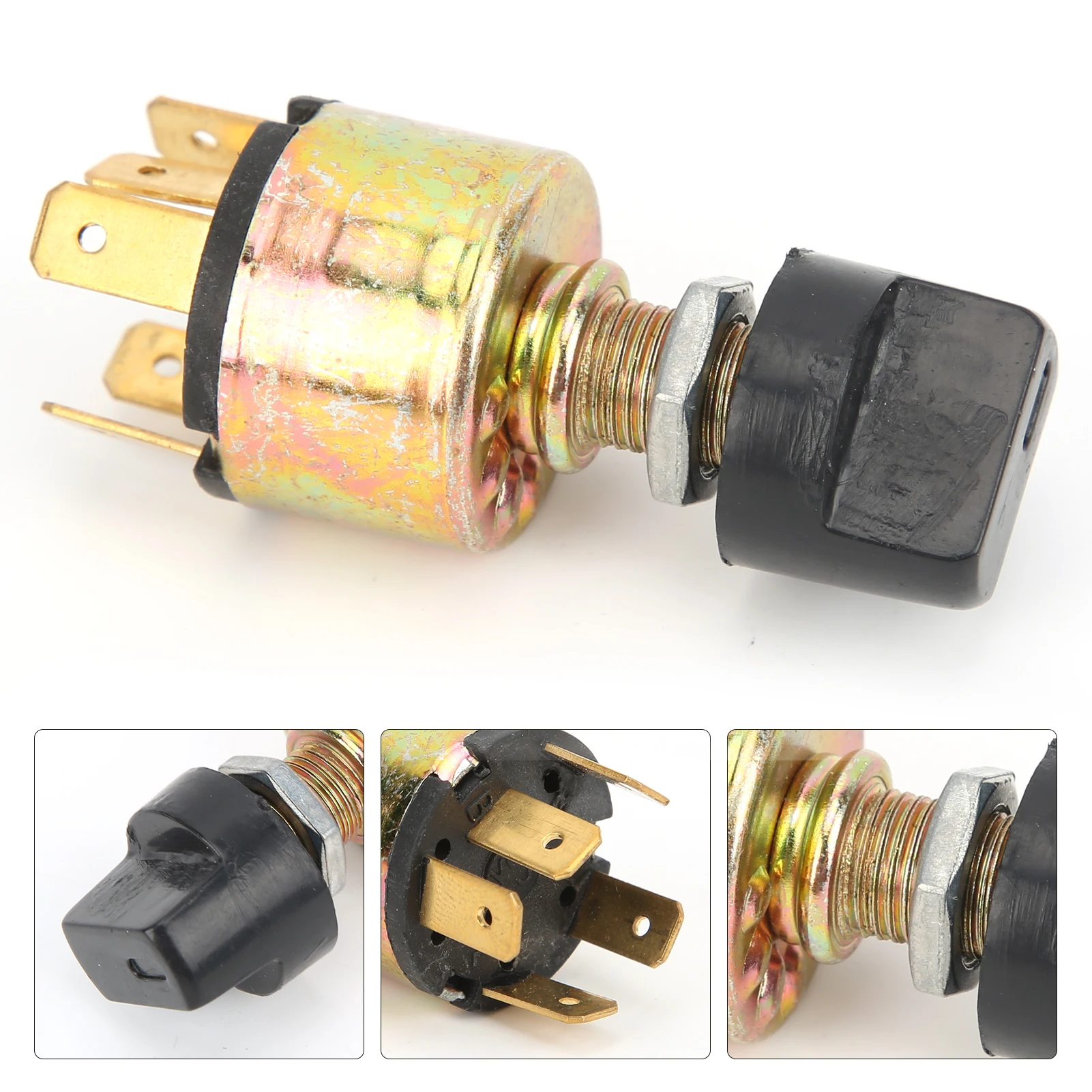 3 Position AC Control Air Conditioning 3 Speed Blower Switch AC Control Plastic Rotation Knob Universal for 12V 24V Car Truck