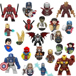 Bloques de construcción clásicos de Marvel Legends para niños, juguete de superhéroe, Mini, figür