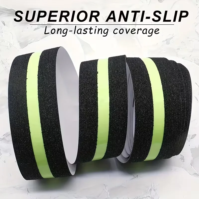 5/10M Non-slip Traction Tape with Glow in The Dark Reduce Risk of Slipping for Indoor Outdoor Stair Tread Step Waterproof Safety