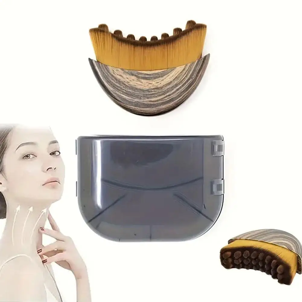 

Лимфодренажная щетка для лица с футляром для хранения для уменьшения отеков, моделирования подбородка и контура лица