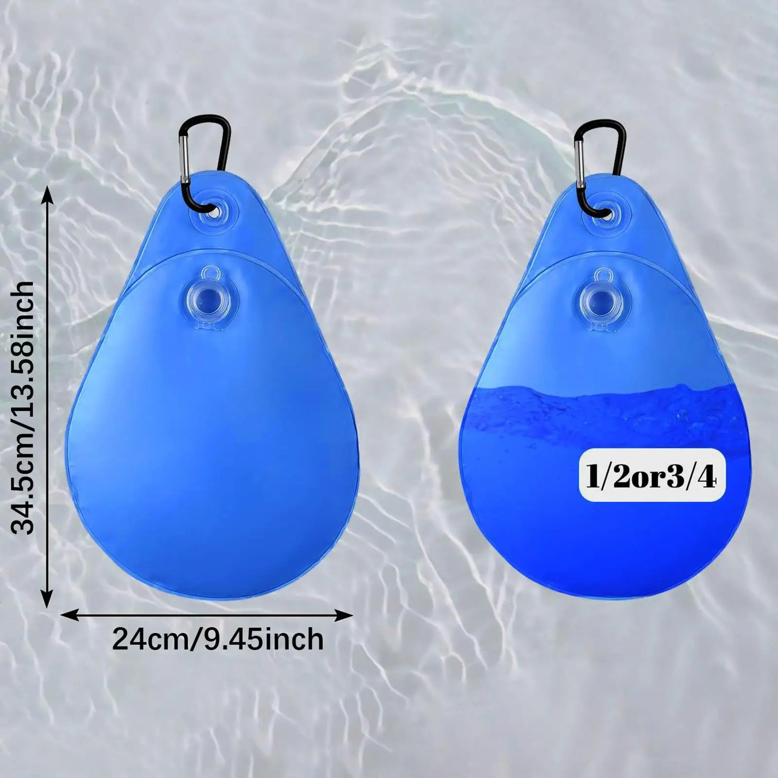 8Pcs Pool Cover Weights with Hooks High Performance Swimming Pool Cover Hanging Bag for above Ground Swimming Pool Closing Kit image 6