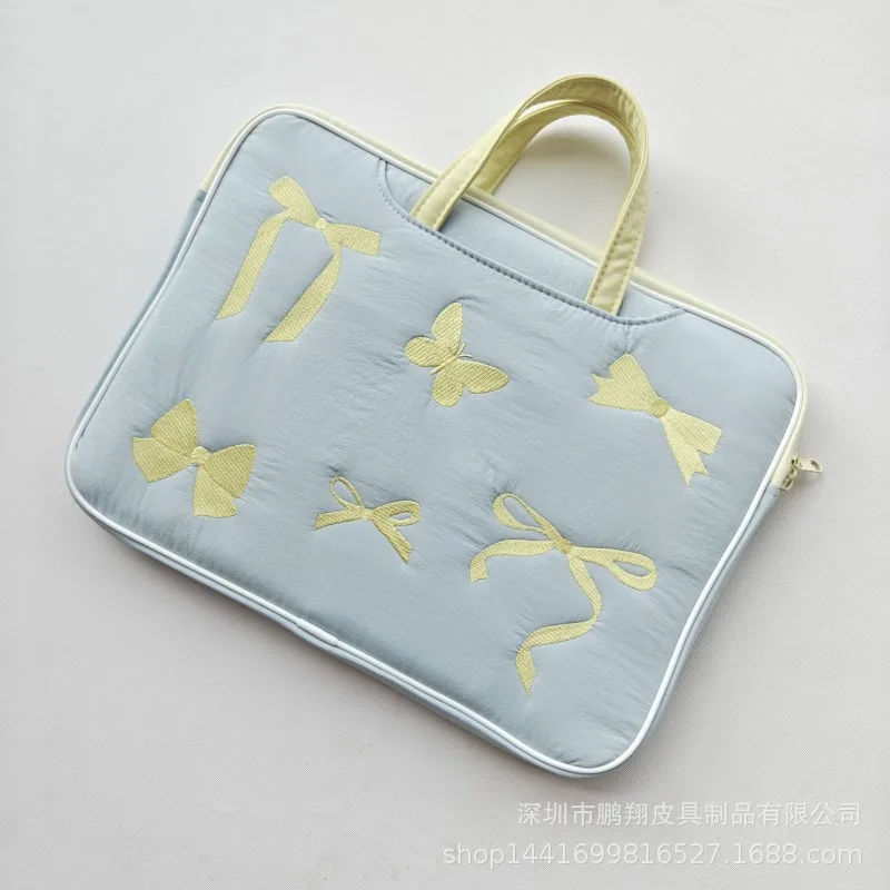 Embroidered Fashion Laptop Bag Is Suitable for Apple 13.3/14 Inch Huawei Xiaomi 15.6 Notebook Liner