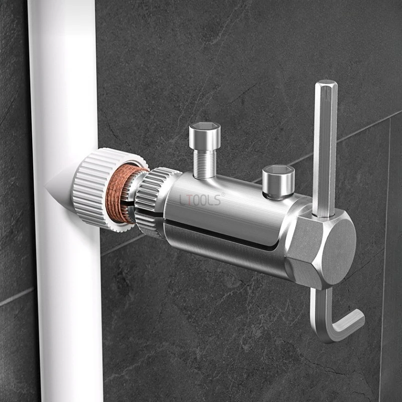Faucet Thread Extractor New Generation Adjustable Universal Tool Tap for Household Water Pipe Triangle Valve Thread Extractor