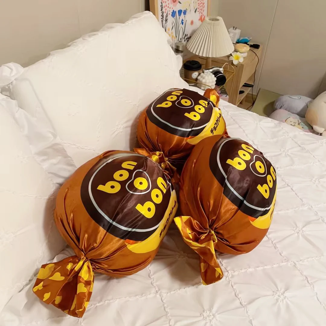 ZU 1pc Emulational Sweet Candies Plush Toy Cute Chocolate Toffee Flavor Soft Pillow Kawaii Room Decor For Girl Boy Kids