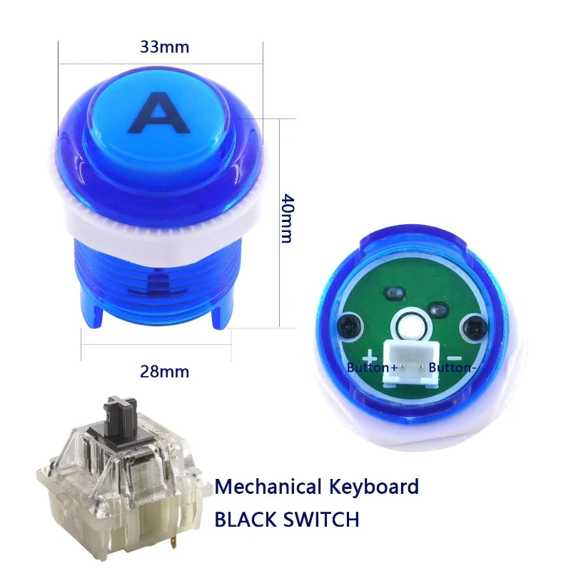 DIY Arcade Joystick Kit with USB Control Board Buttons for Retro Gaming 128 Characters Coin Operated Games