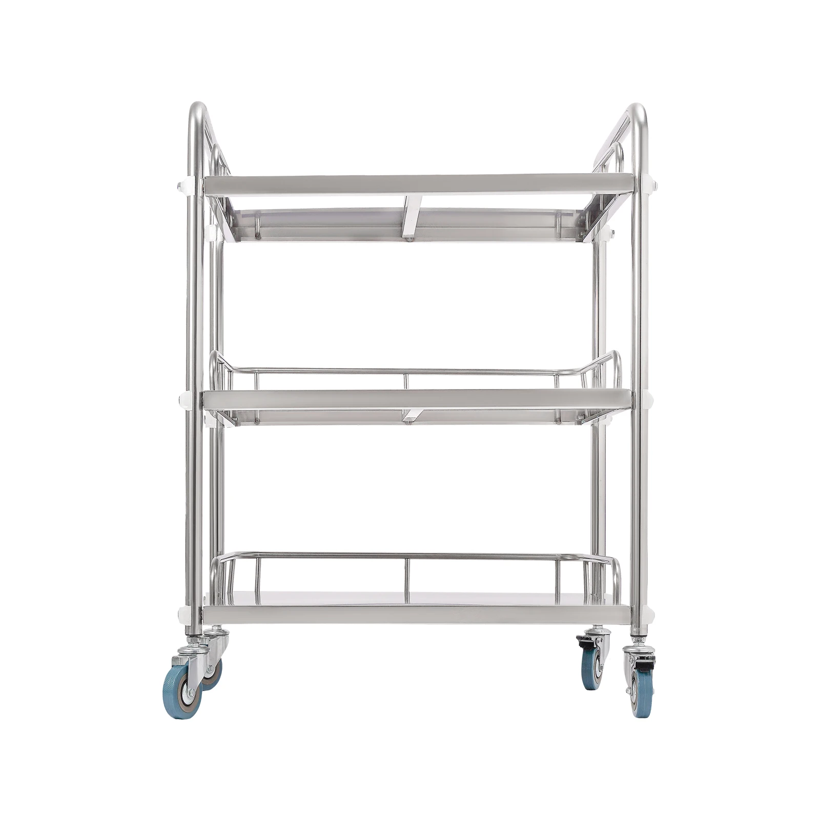 

Lab Household Serving Trolley Rolling Carts with Wheels, Restaurant Carts 3-tier Laboratory Medical for Kitchens, Living Rooms