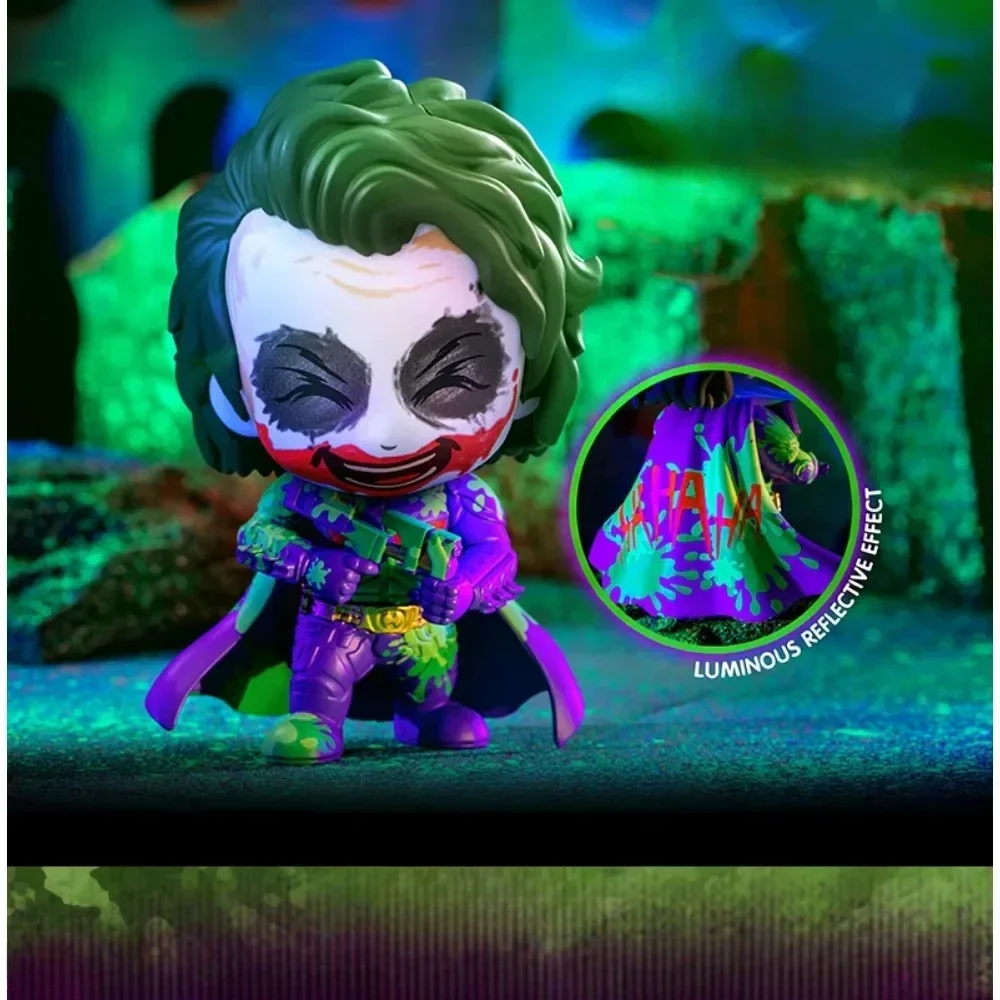 Hot Toys Batman:The Dark Knight Joker Figure Mini COSBABY(S) Disguised as Batman Cute Small Doll Little Soldier Boy Toys 12.5cm