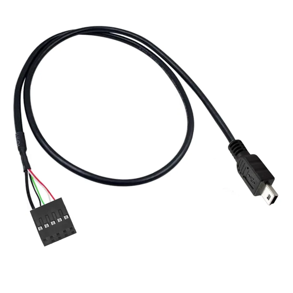 50CM USB 2.0 Micro 5Pin /Mini 5Pin Stecker auf 9Pin Buchse 2,54 USB Header PCB Motherboard Kabel;