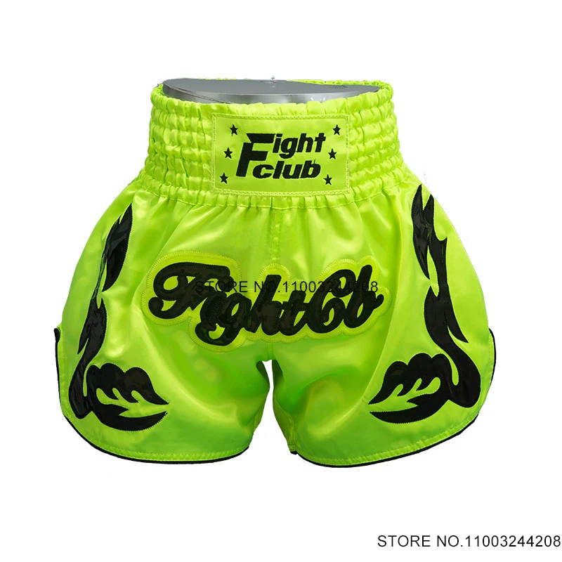 Short Muay Thai Man Boxing Shorts Men Women Child Embroidered Gym Stylish Cage MMA Fighting Kickboxing Grappling Training Pants