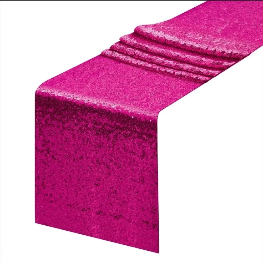 180x30cm Sequin Table Runner Glitter Metallic Long Tablecloth Dining Table Decoration For Wedding Banquet Birthday