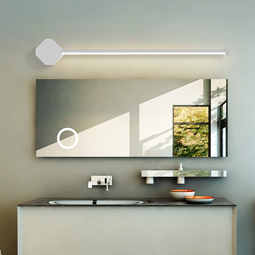 Imagem -02 - Lâmpada de Parede Led na Frente do Espelho Ac85265v 40cm 60cm 80cm Comprimento Nordic Simplicidade Moderna Luz de Parede Interior com Alta Qualidade