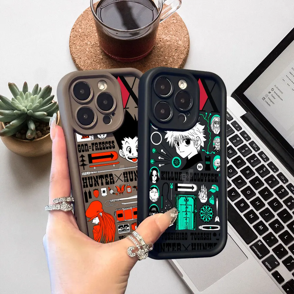 حافظة هاتف Hunter X Hunter Gon Freecss Killua Zoldyck لهاتف OnePlus 12 11 10r 8t Ace Nord Ce 4 3 2 Lite 5G غطاء سيليكون سائل