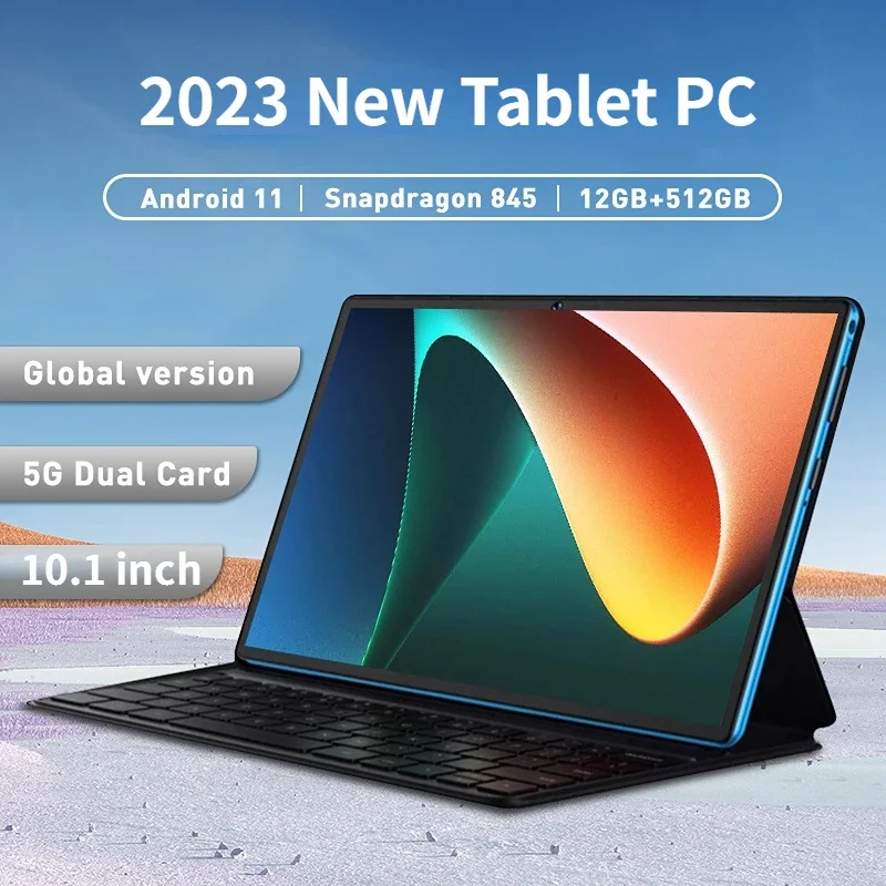 学生向けビジネスタブレットPC, 4Gインターネット,wifi,GPS,ギフト用タブレット,12GB 512GB, 10.1インチ,新品,2020