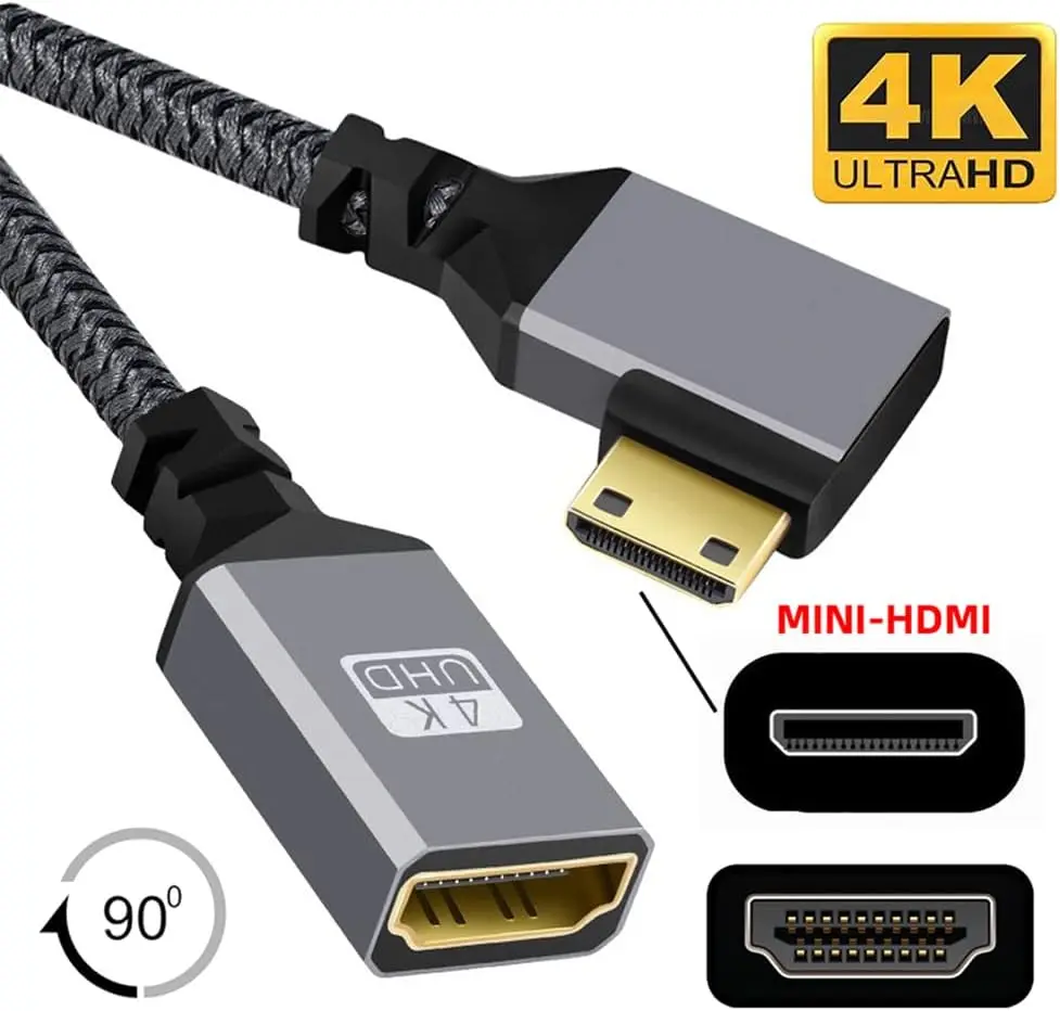 

4K Type-C Mini HDMI 1.4 «папа» — «мама» HDMI для камеры DV MP4, ноутбука постоянного тока