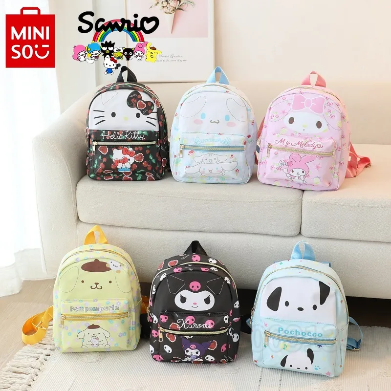 Hello Kitty's New Girls' Backpack Luxury Brand Fashionable Mini Children's Backpack Cartoon Cute Children's Backpack Waterproof