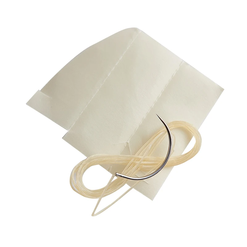 NEW Absorbable Suture Thread Veterinary Protein Stainless Steel Needle Collagen Catgut Pig Cattle Cow Dog Rabbit Horse Animal