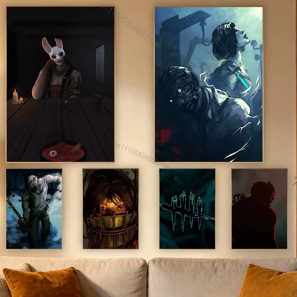 

Game D-Dead by Daylight Poster Wall For Sticky Decoration Waterproof Home Living Room Bedroom Bar