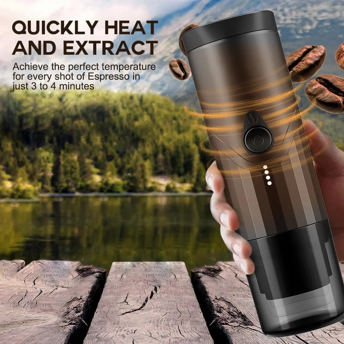 Hot Handheld Nano Portable Espresso Machine Capsule Coffee Brewer Outdoor Travel Home Office Espresso Machine